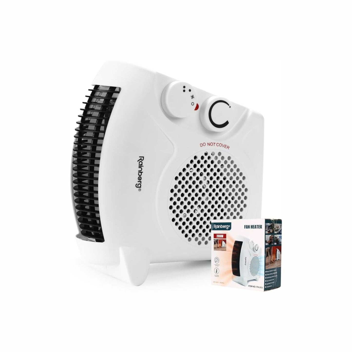 Rainberg Fain Heater 2000w, quickly warms up spaces