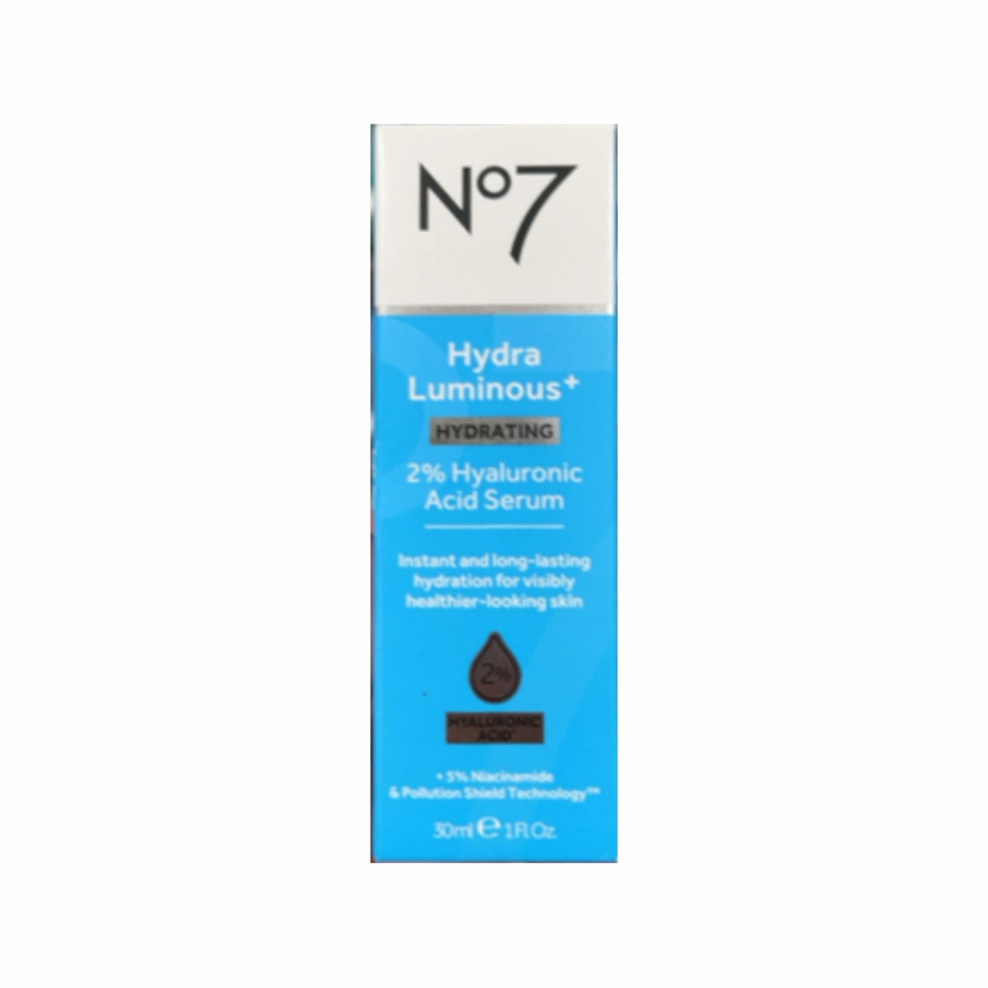 No7 Hydra Luminous 2% Hyaluronic Acid Serum 30ml