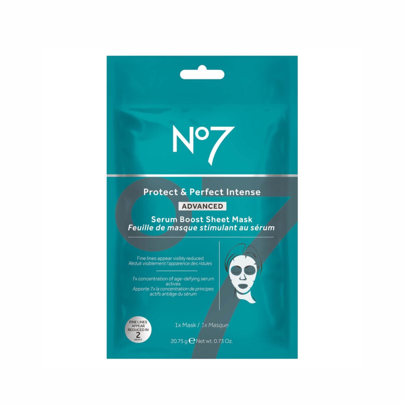 NO7 protect and perfect intense advanced sheet mask 20.75g
