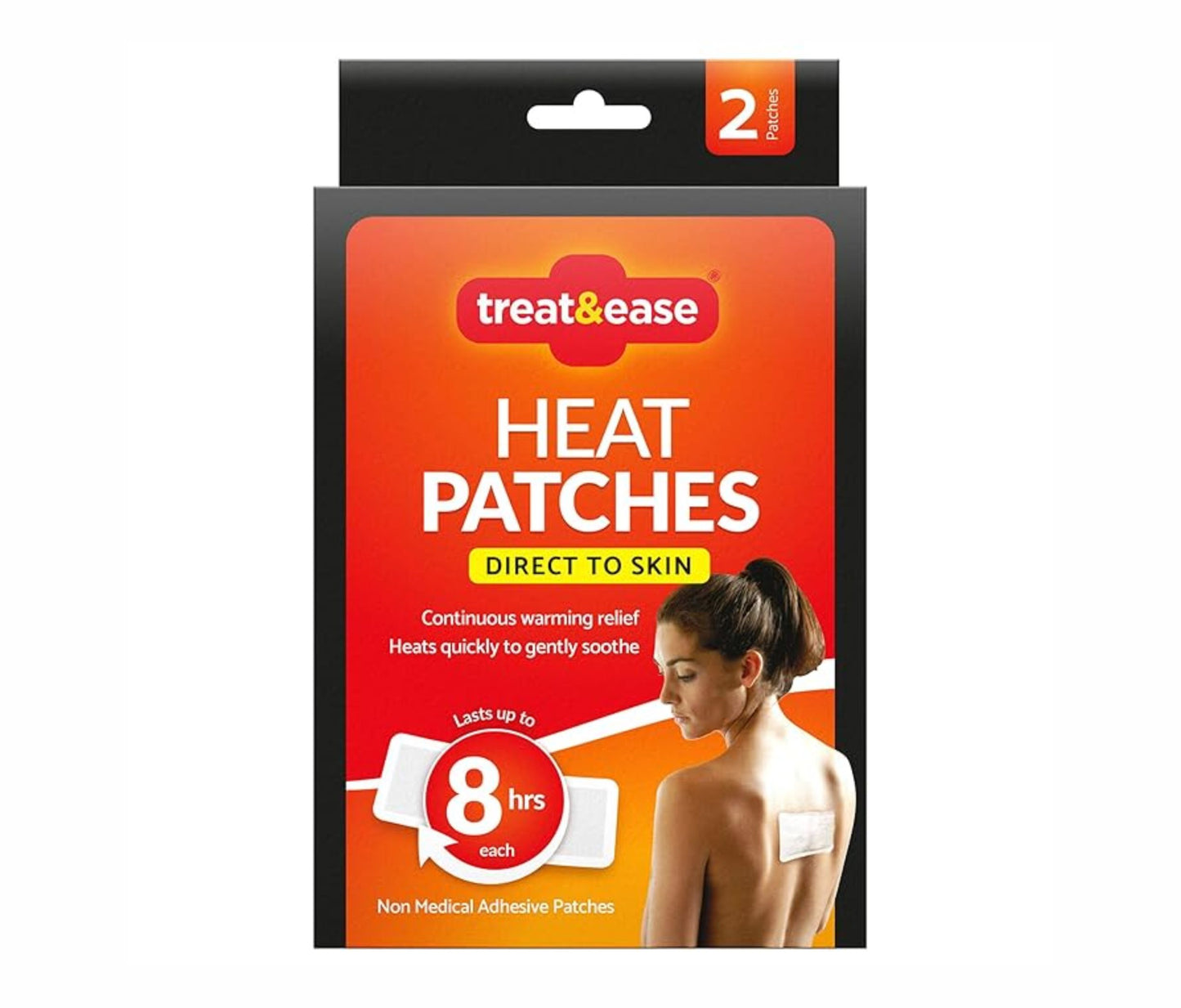 2pk Back and Shoulder Heat Pads | Heat Patches That Can Last for 8 Hours