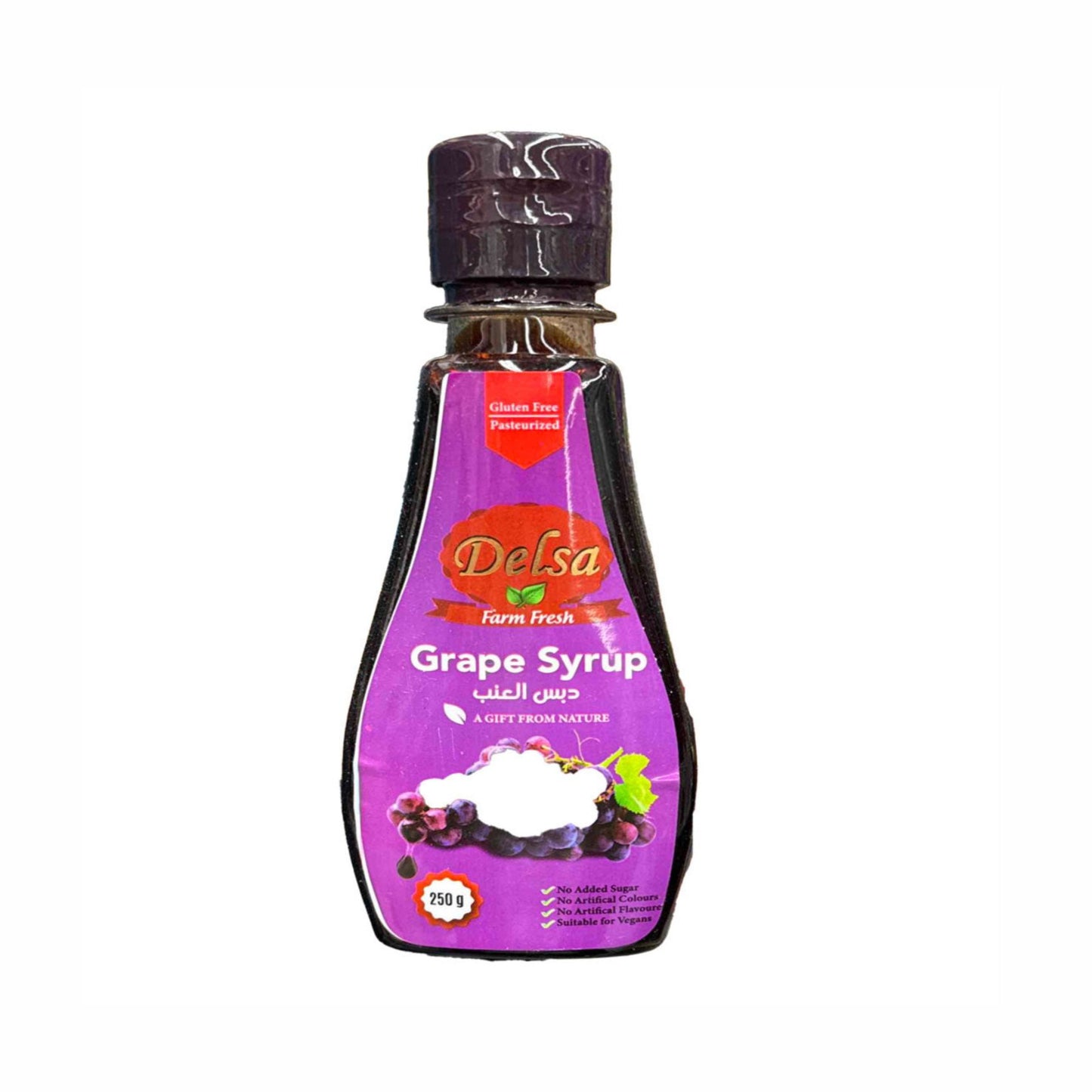 Delsa Grape Syrup 250 gram, Perfect for drizzling on pancakes, desserts, or yogurt
