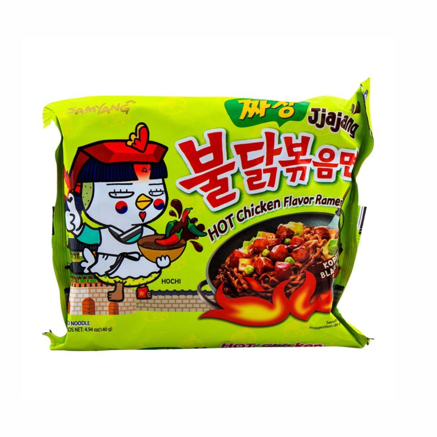 Samyang Jjajang Hot Chicken Flavor Ramen Noodle, 140gm