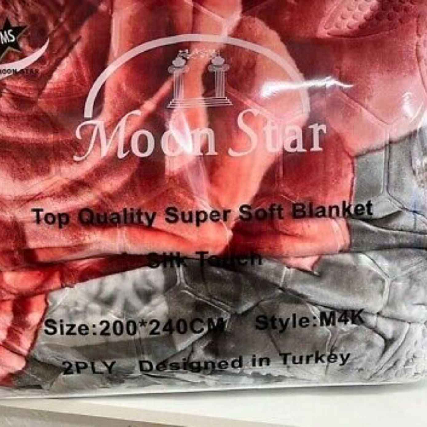 Moon Star Soft Blanket Silky Touch size 200 x 240 CM