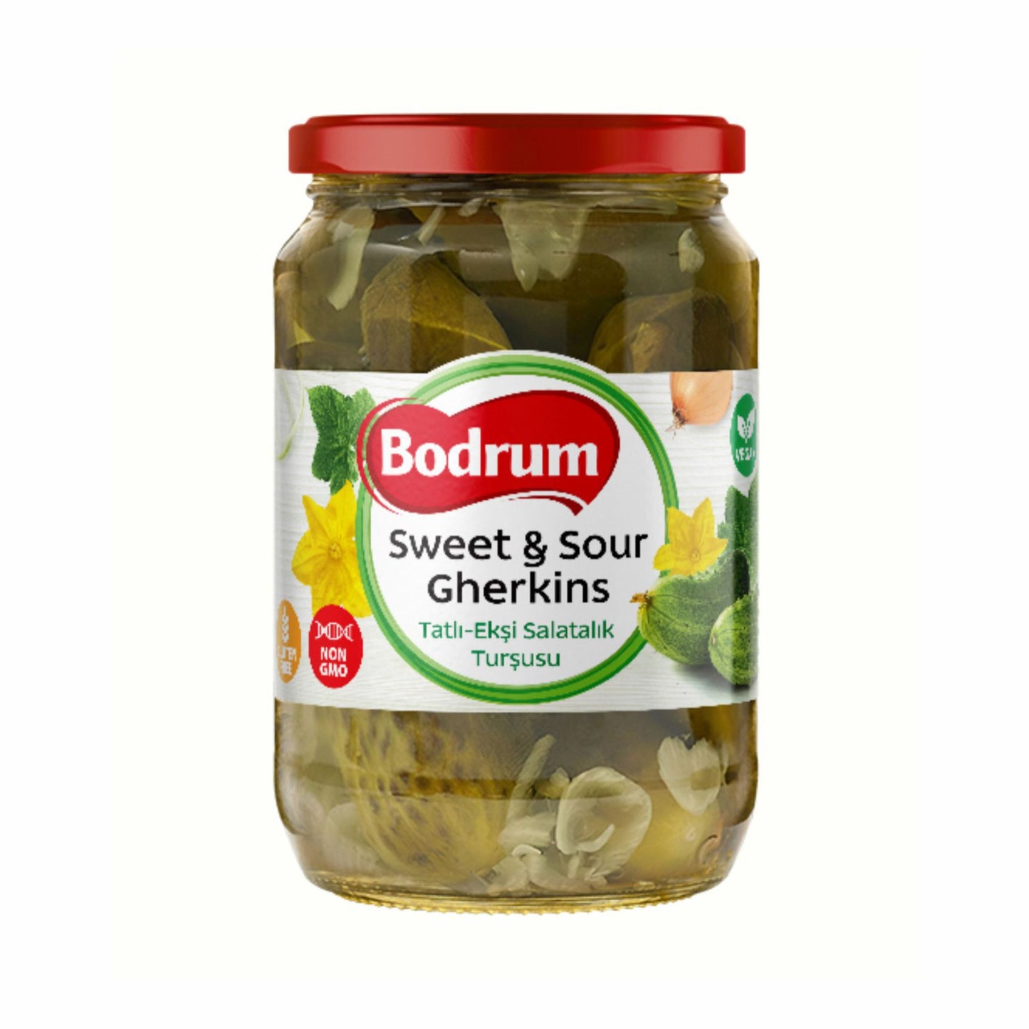 Bodrum Sweet & Sour Gherkins 680 gram