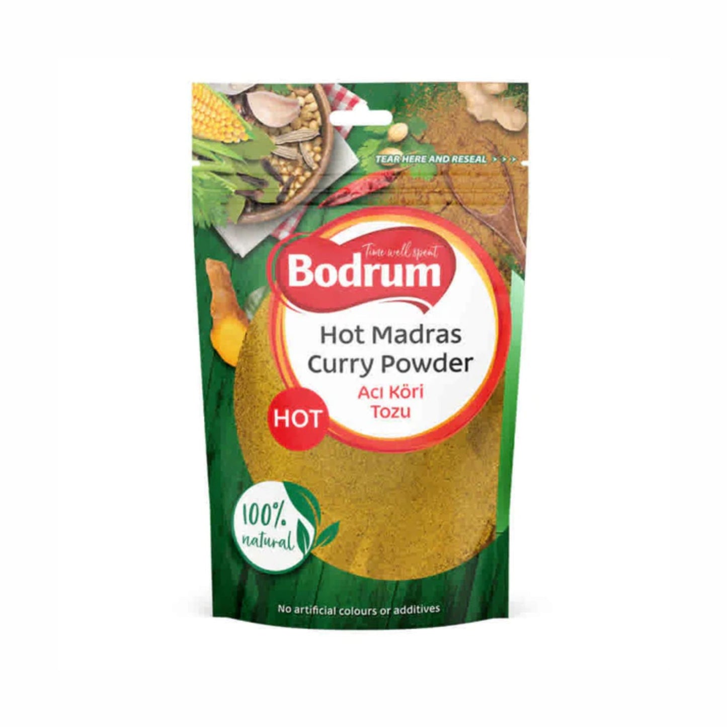 Bodrum Hot Madras Curry Powder 100 gram