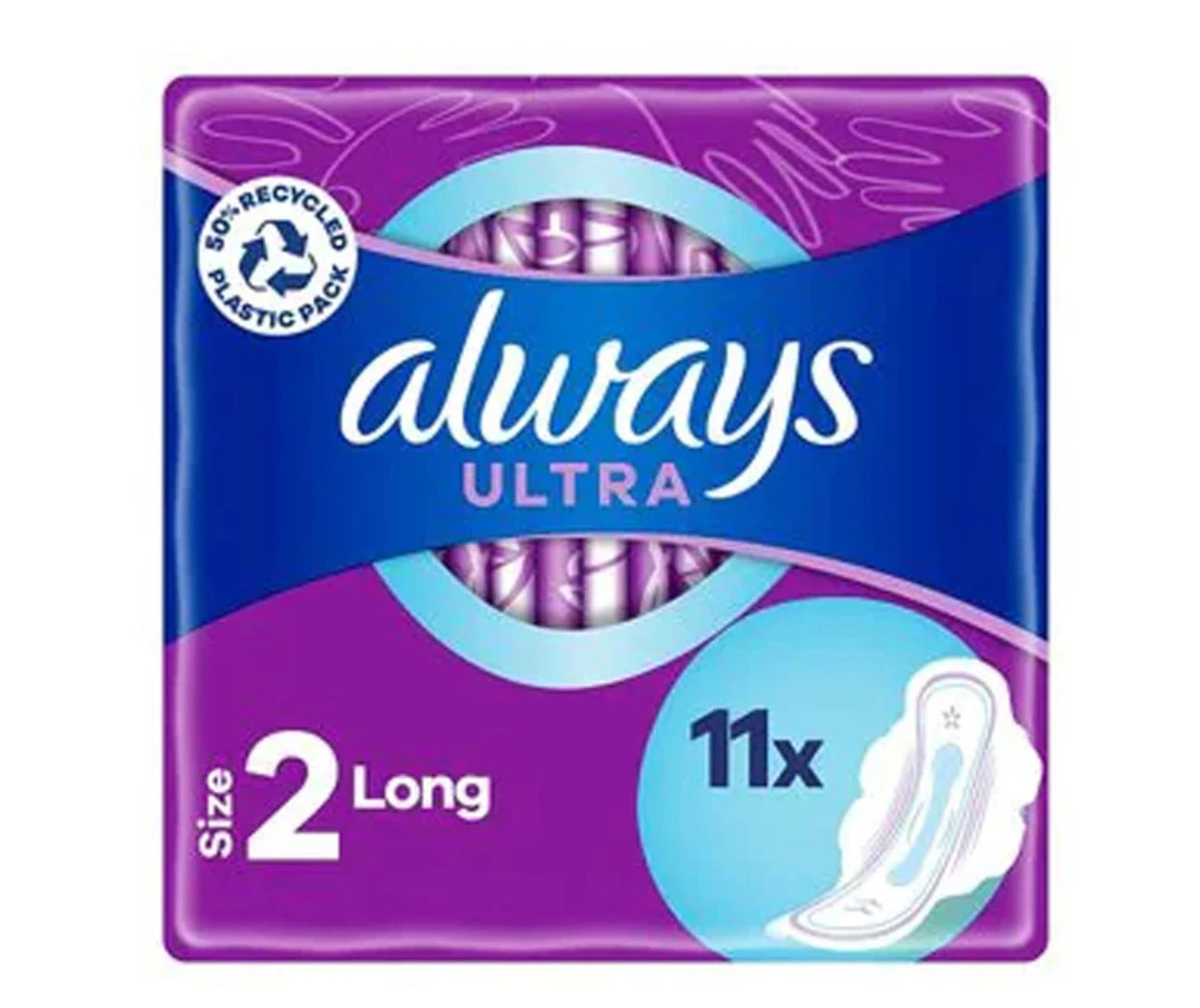 Always Ultra Long (Size 2) Sanitary Towels Wings 11s