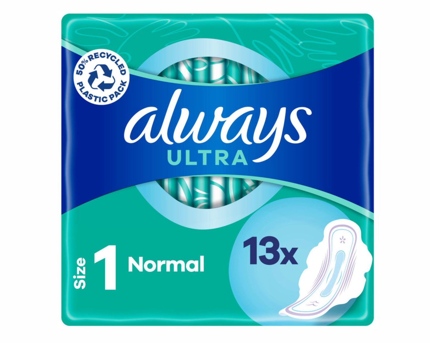 Always Ultra Normal (Size 1) Sanitary Towels Wings x13