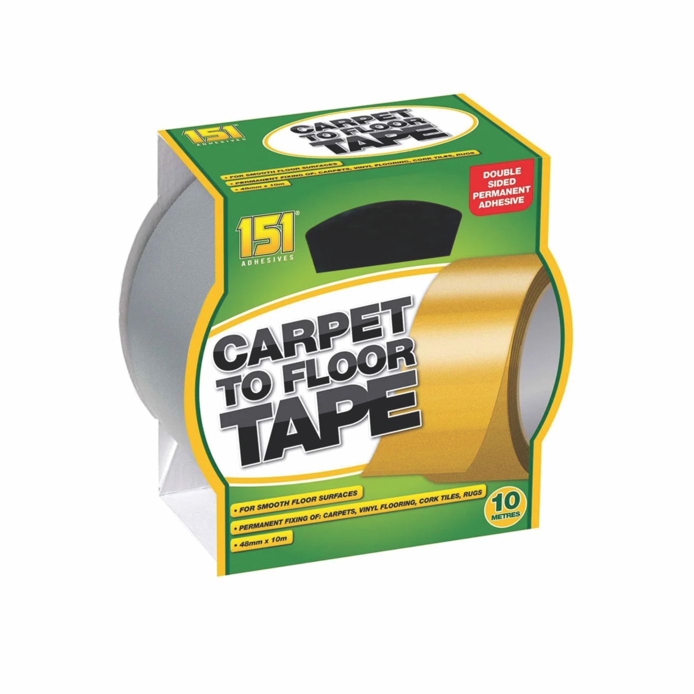 Carpet to Floor Tape strong adhesive, easy to apply