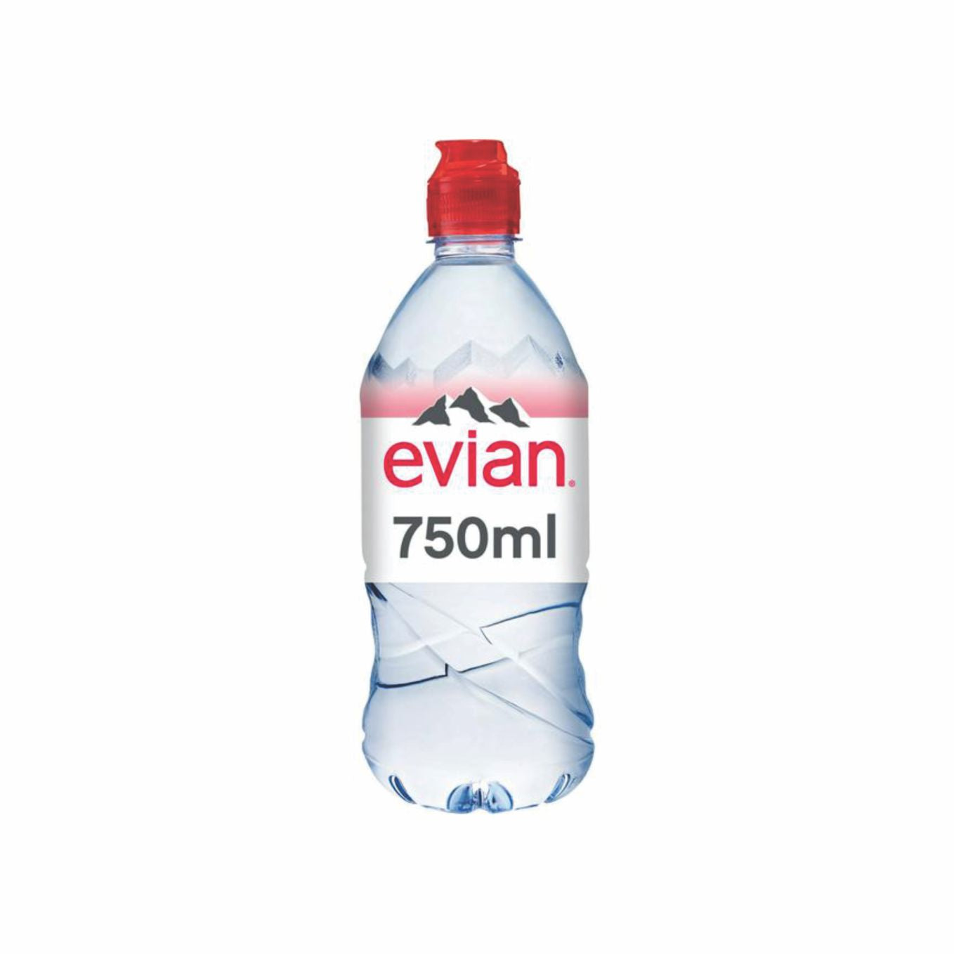 Evian Sports Cap Natural Mineral Water 750ml