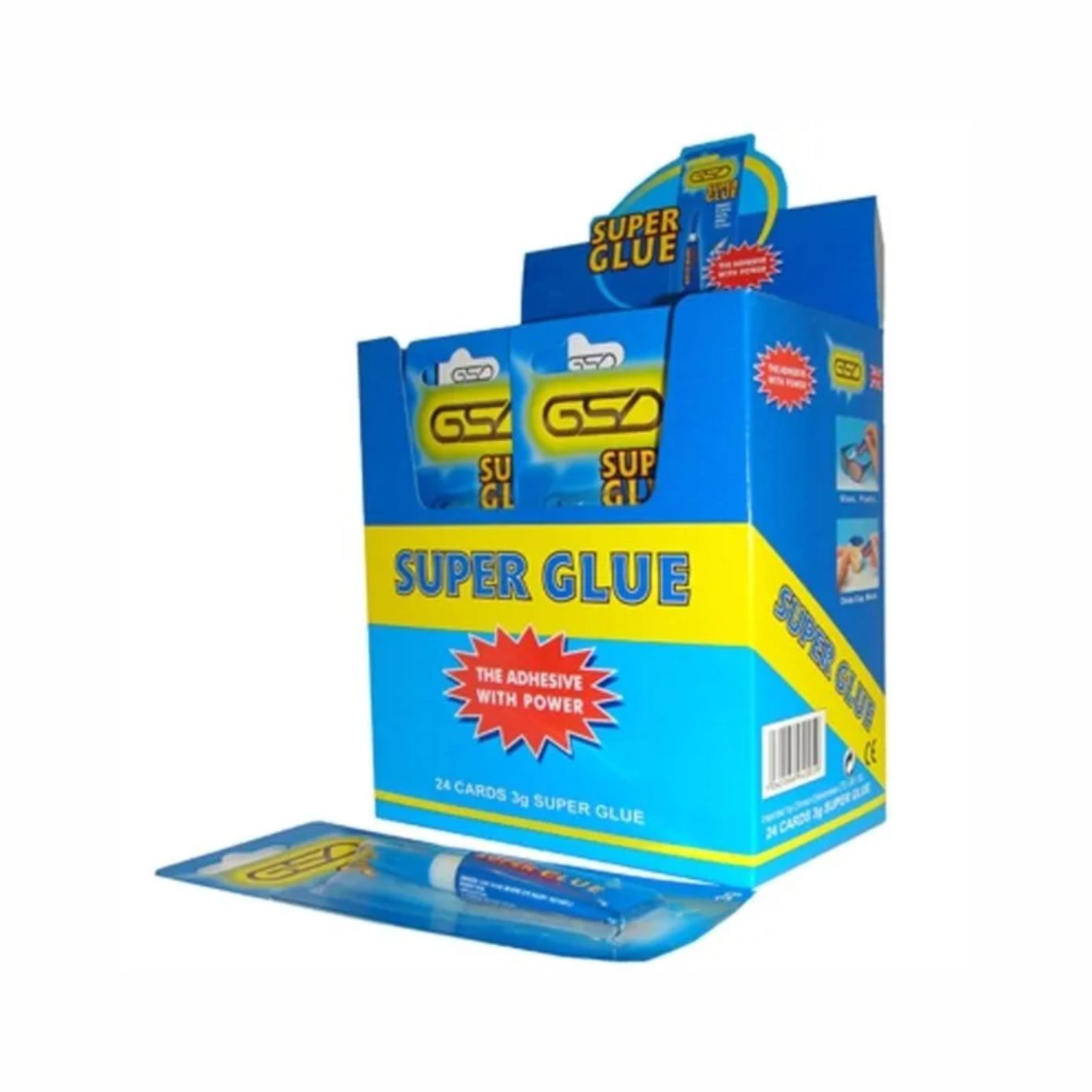 GSD Super Glue for metal plastic paper rubber 3 gram