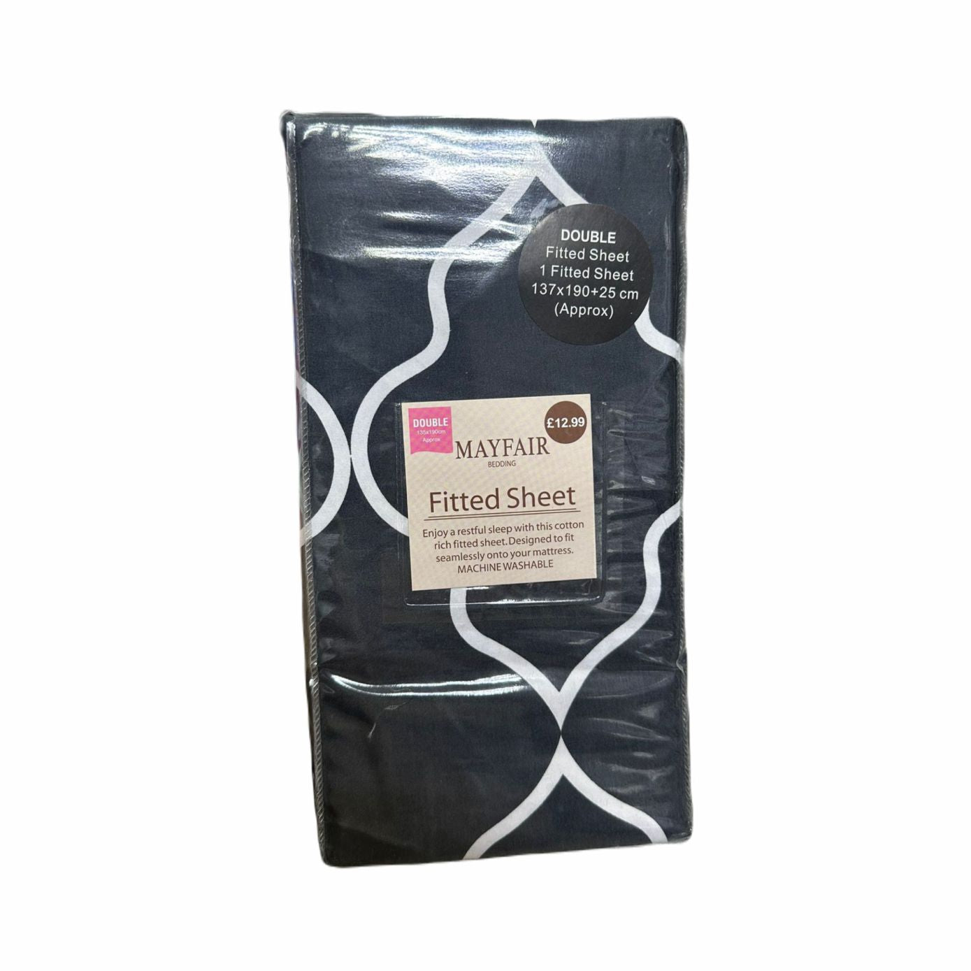 Mayfair Double Fitted Sheet 137x190+25 cm