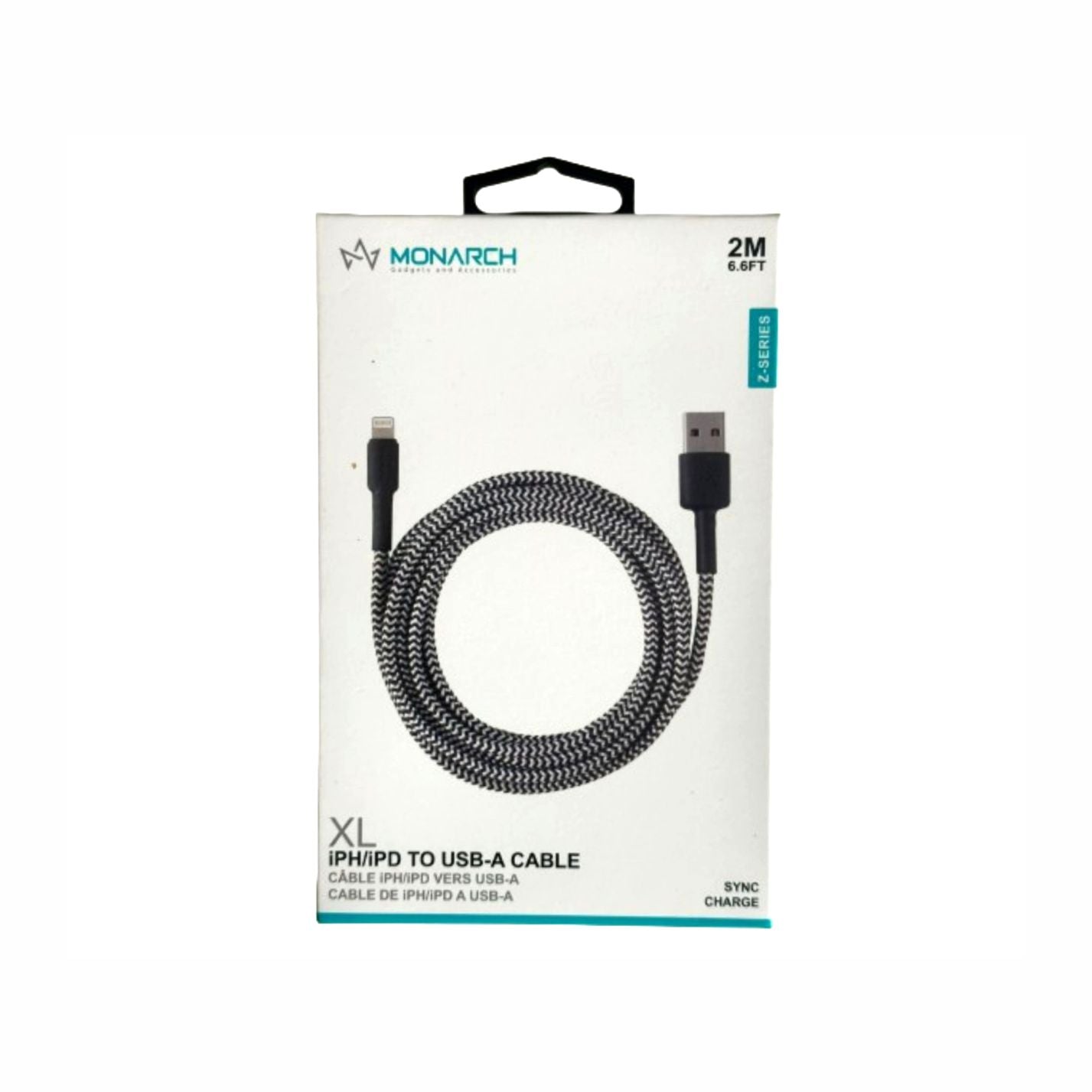 Monarch Usb to Iphone pin Cable Z Series 2 METER