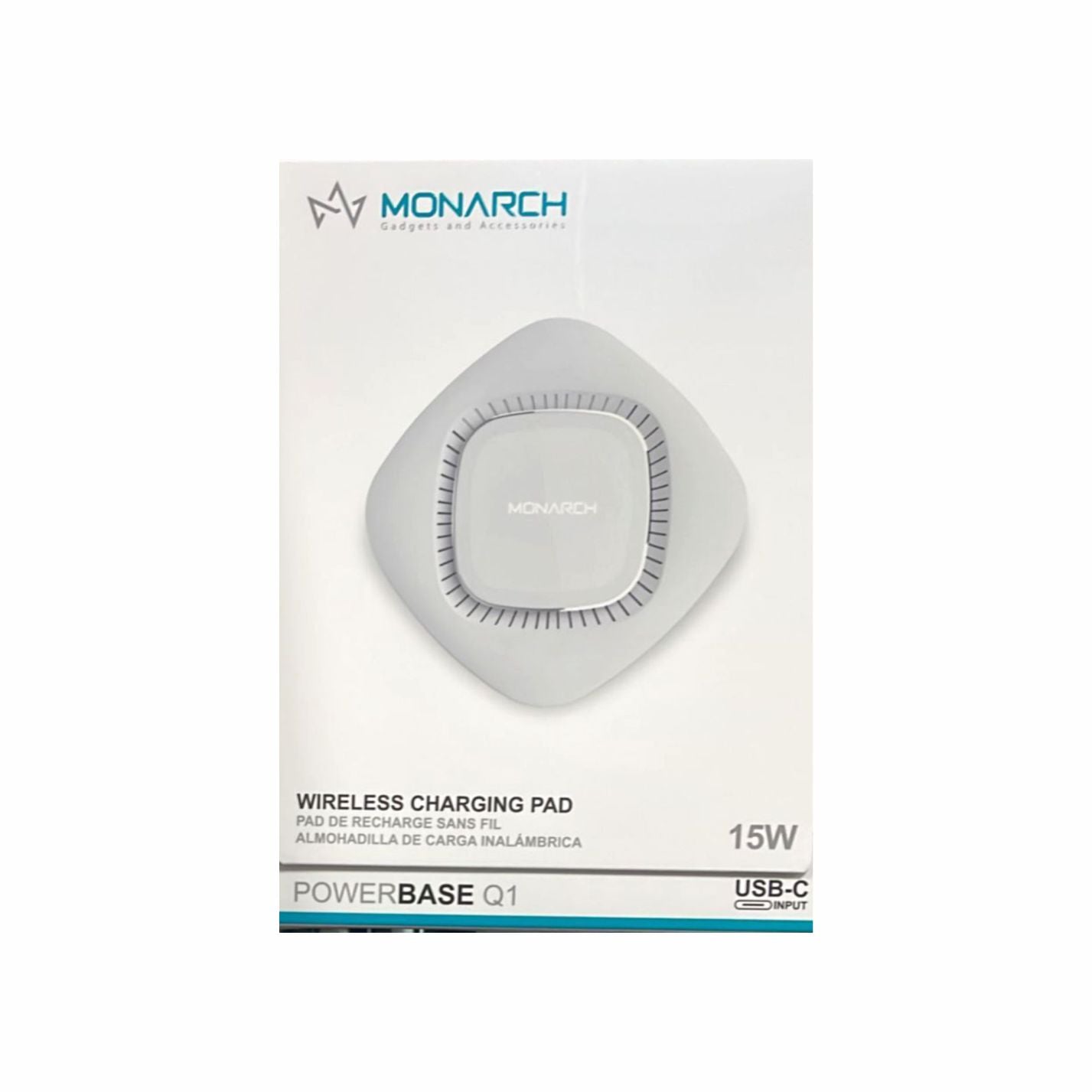 Monarch Wireless Charging Pad Powerbase Q1 15w WHITE
