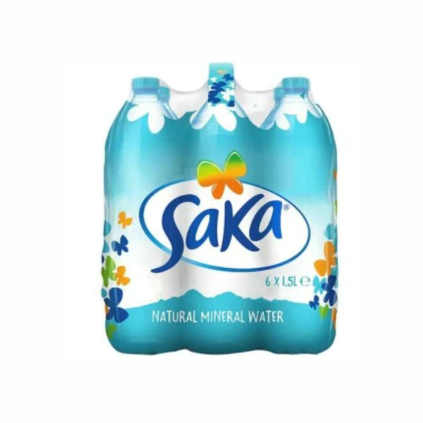 Saka Still Natural Mineral Water Water 1.5 Litre (Pack of 6) Bottle