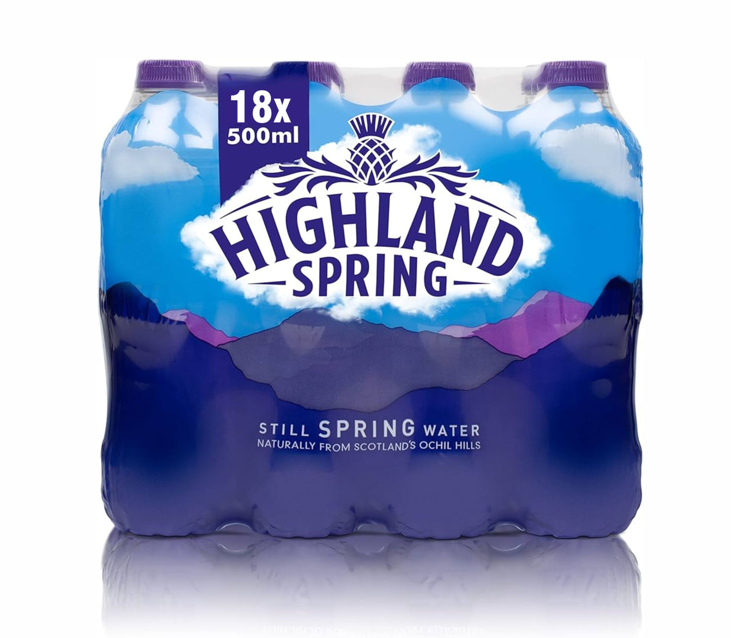 Highland Spring Still Spring Water, 18 x 500ml