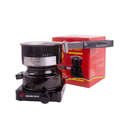 Golden river electric coal starter,  possibility to heat tea and coffee
