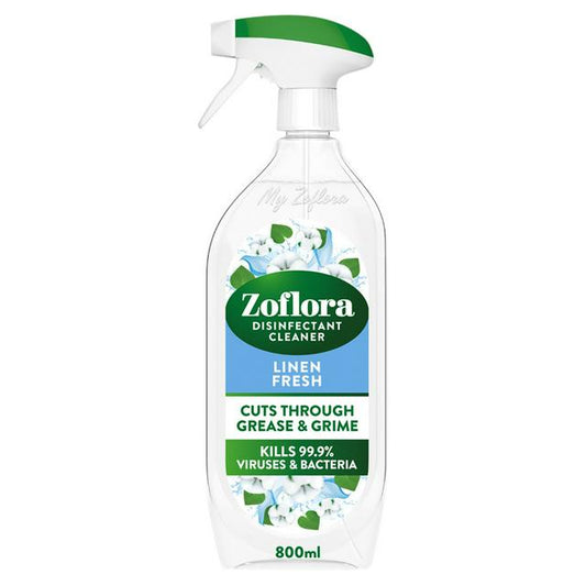 Zoflora Multipurpose Disinfectant Cleaner Linen Fresh 800ml