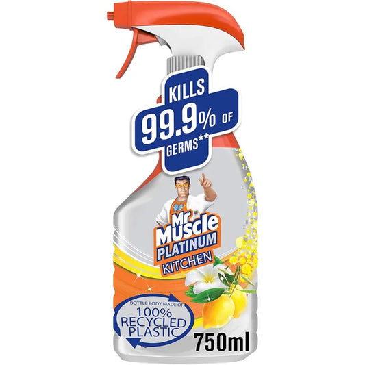 Mr Muscle Platinum Antibacterial Kitchen Spray Citrus 750ml