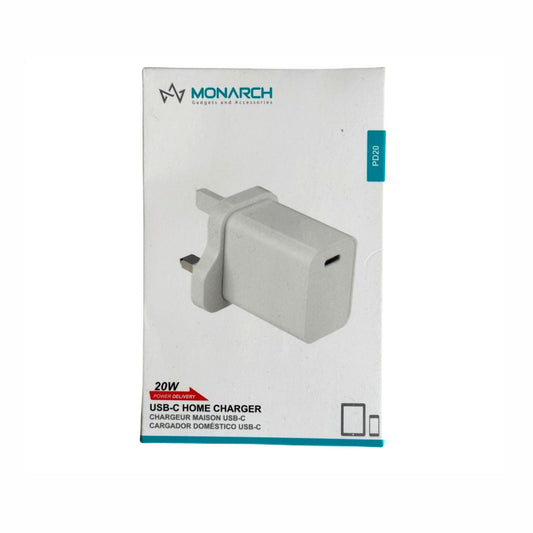 Monarch Type C PLUG 20 WATT with 1 year warranty